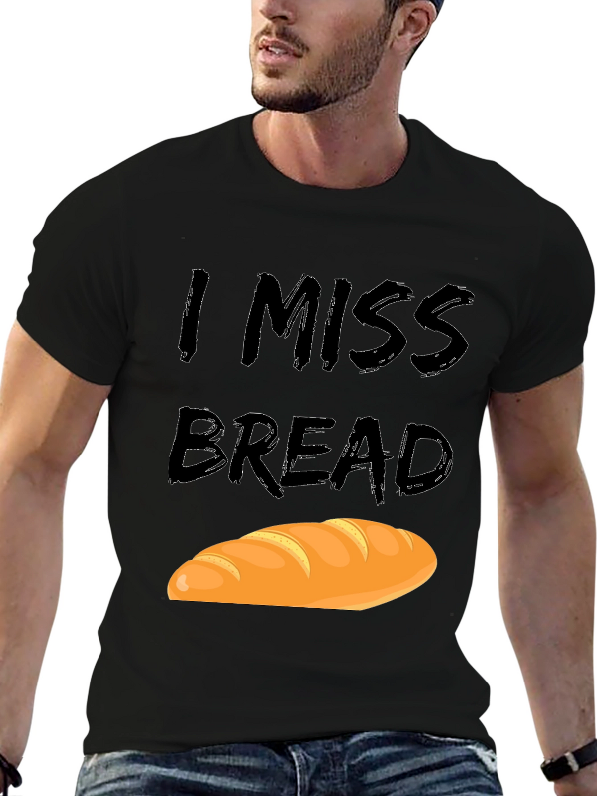 I Miss Bread Funny Food T-Shirt