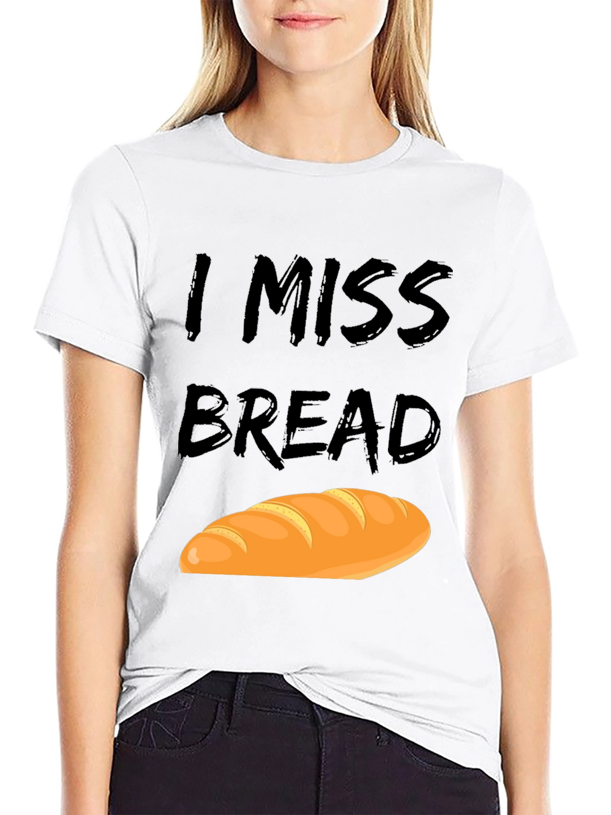 I Miss Bread Funny Food T-Shirt