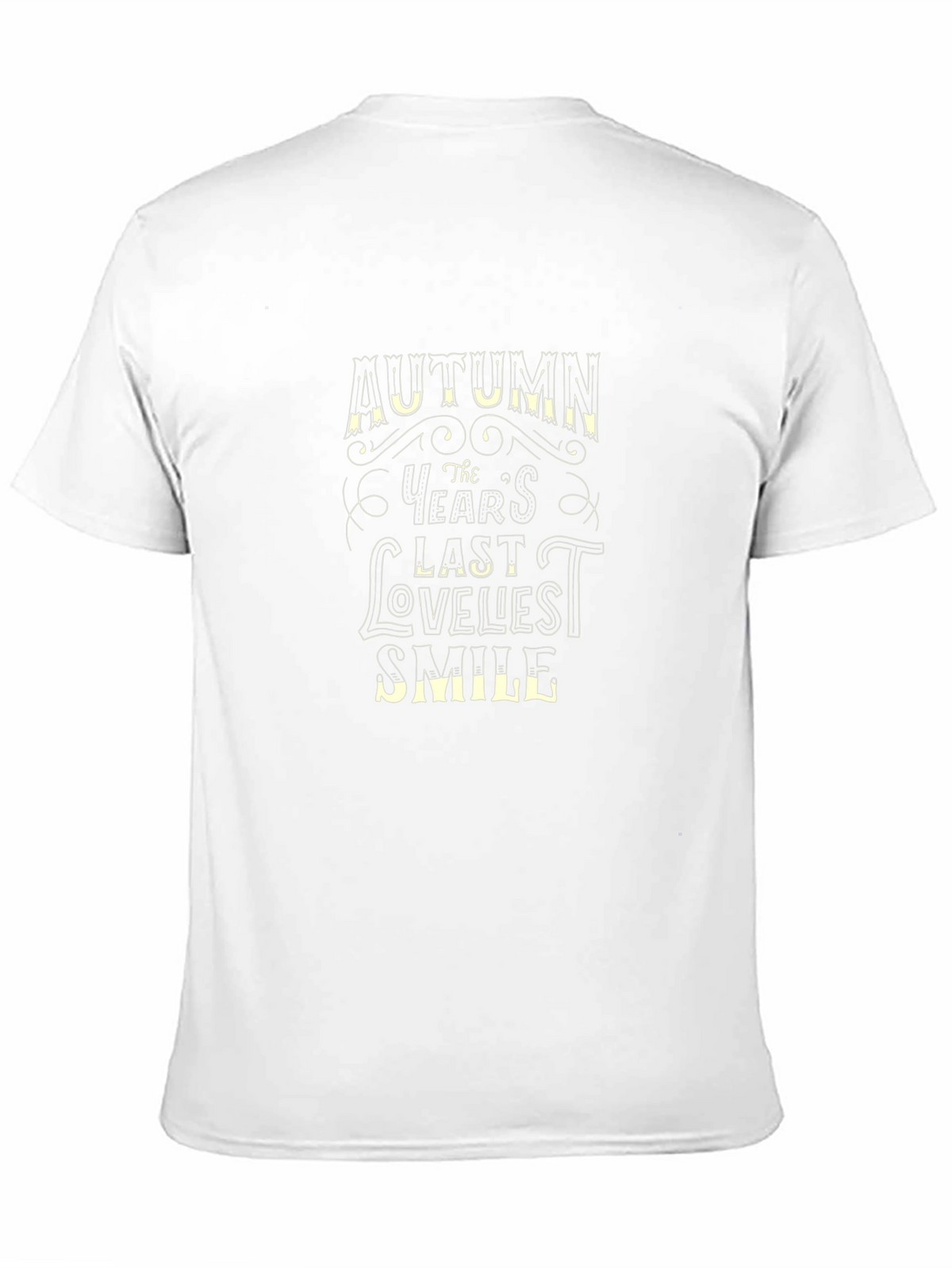 Autumns Last Loveliest Smile Black T-Shirt