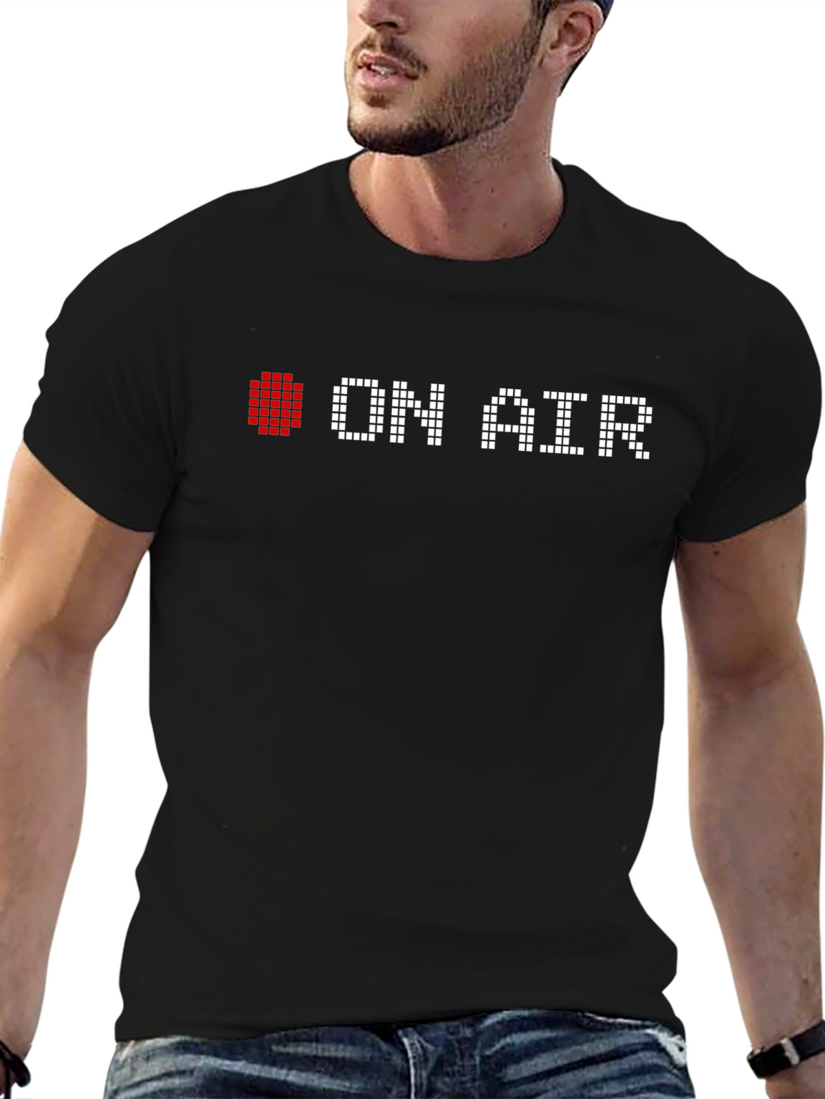 On Air Pixel Art T-Shirt - Black