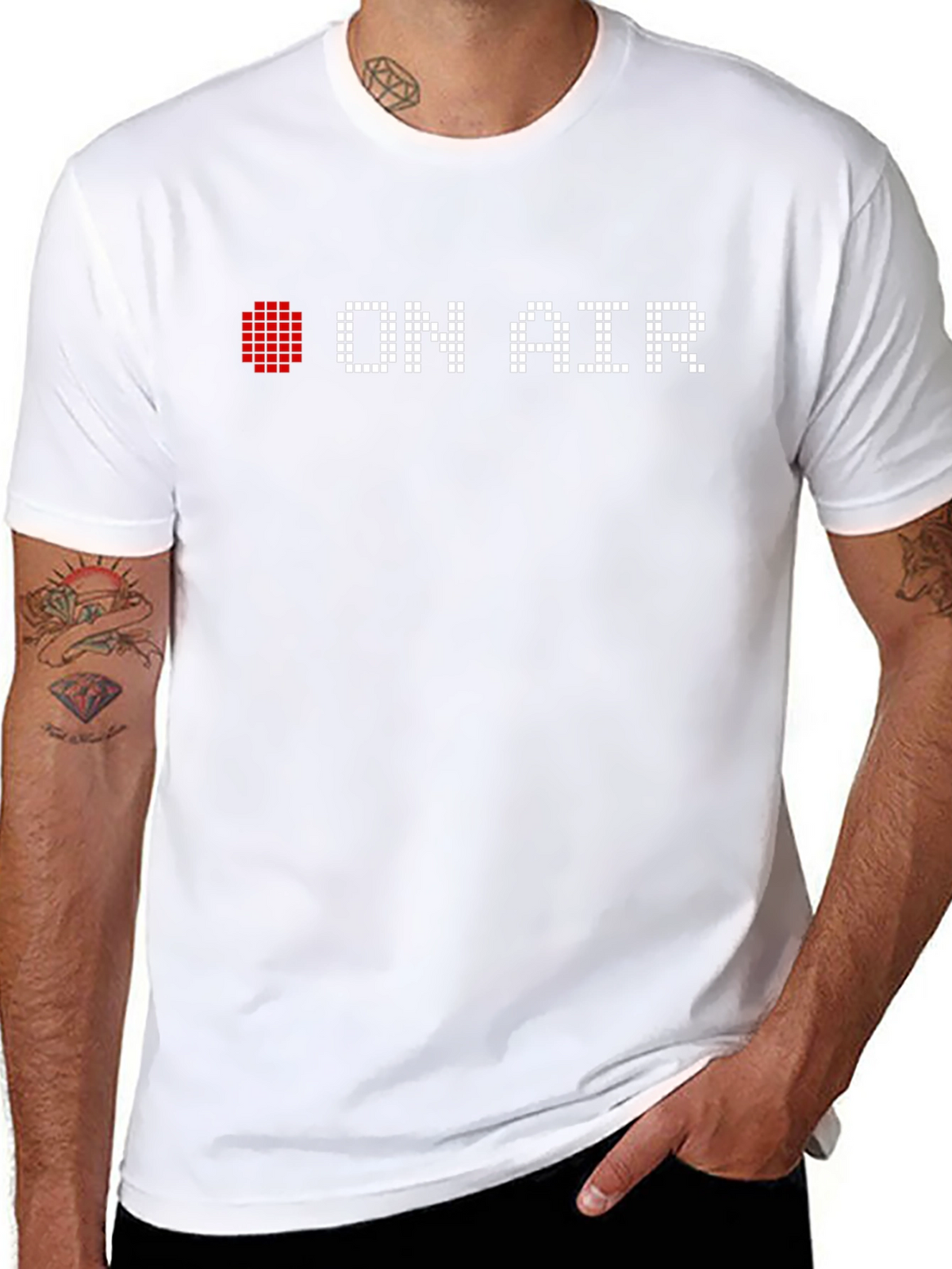 On Air Pixel Art T-Shirt - Black