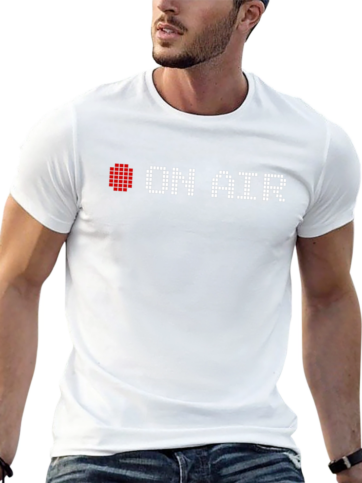 On Air Pixel Art T-Shirt - Black