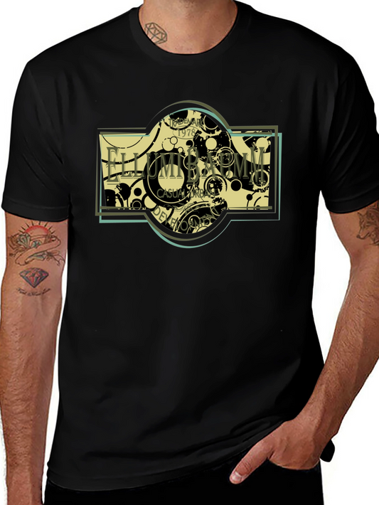 Ellumbamm Urban Casual T-Shirt - Black Cotton Tee