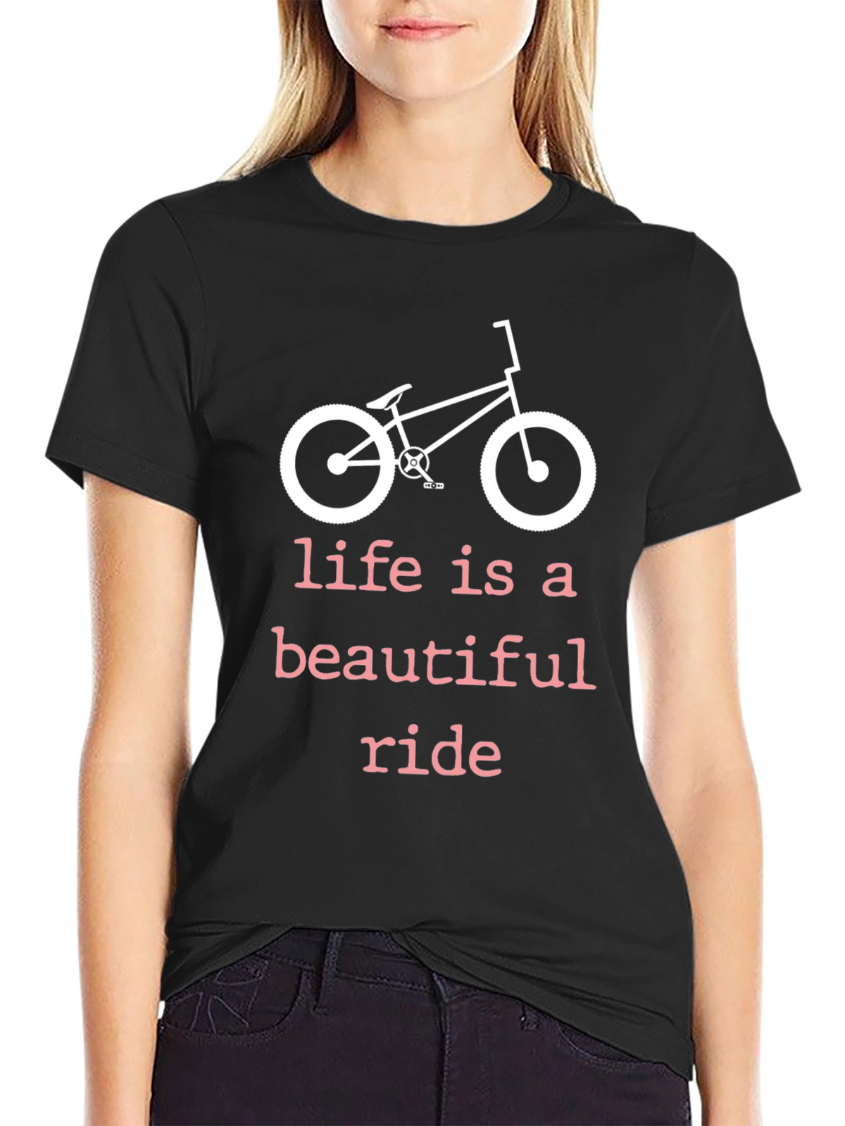 Life is a Beautiful Ride Bike Graphic T-Shirt