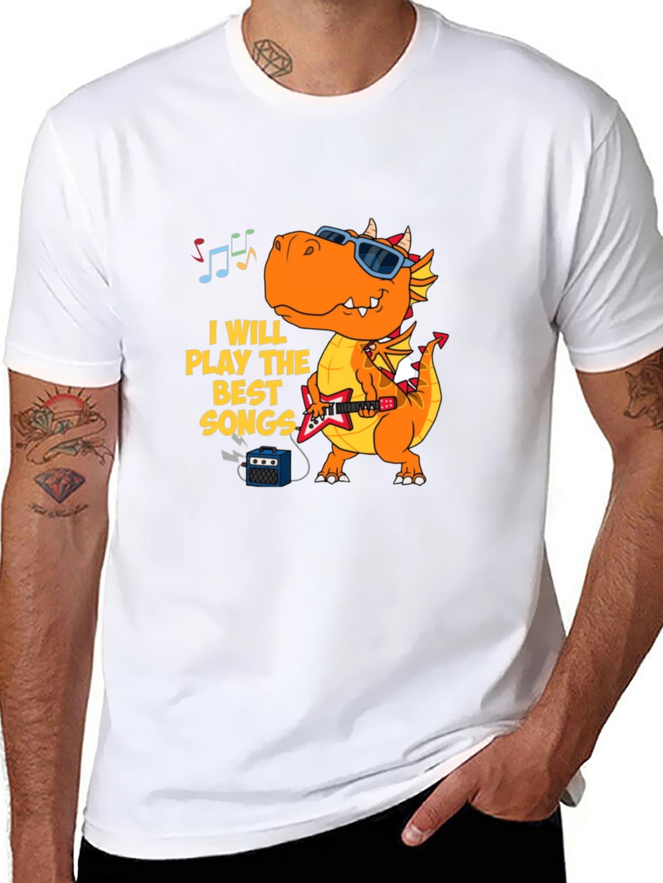 Dragon Rock Star T-Shirt - Play the Best Songs!