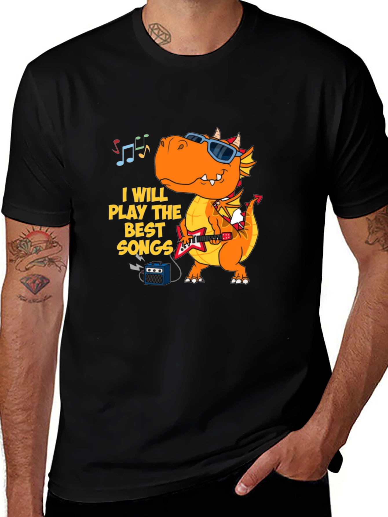 Dragon Rock Star T-Shirt - Play the Best Songs!