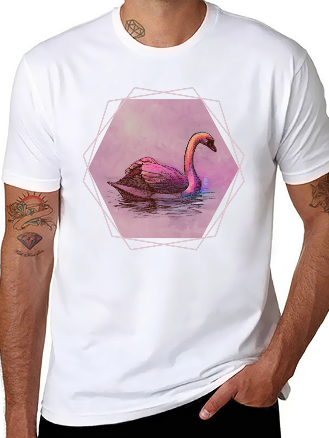 Swan Graphic Tee - Stylish Comfort