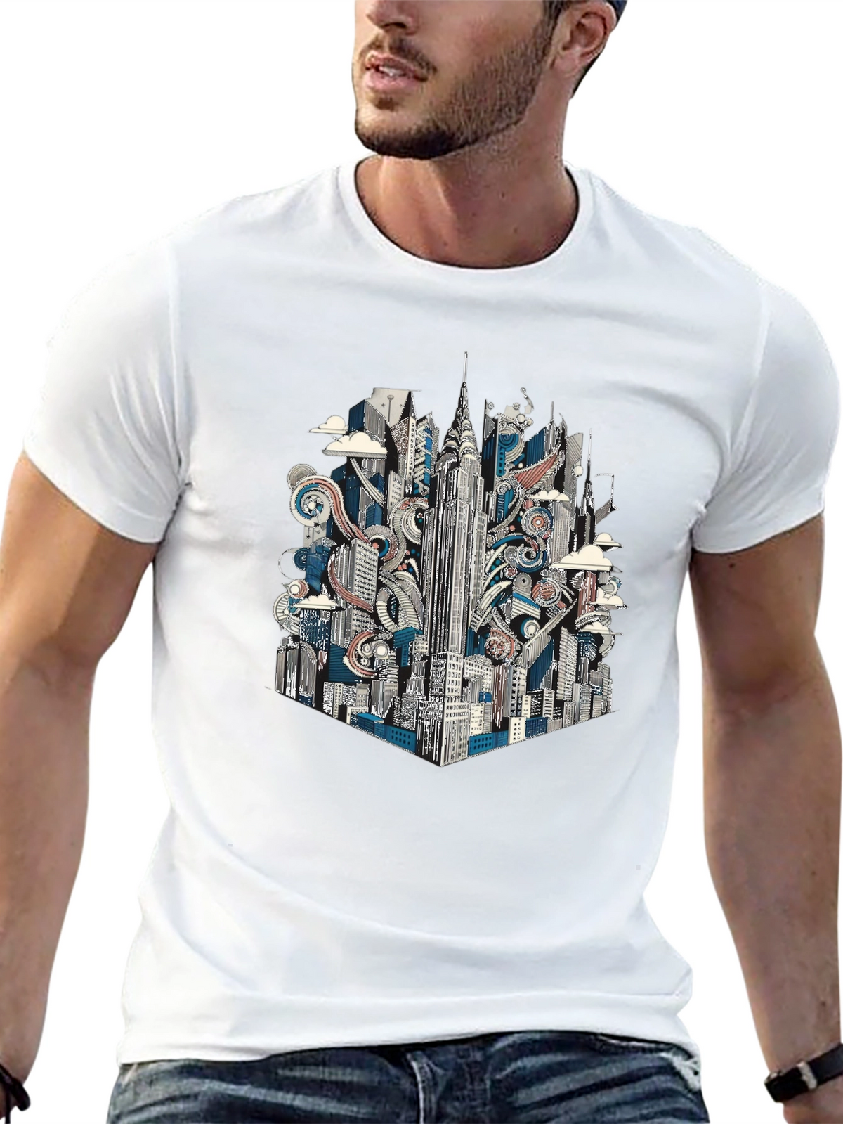 New York Cityscape Graphic Tee