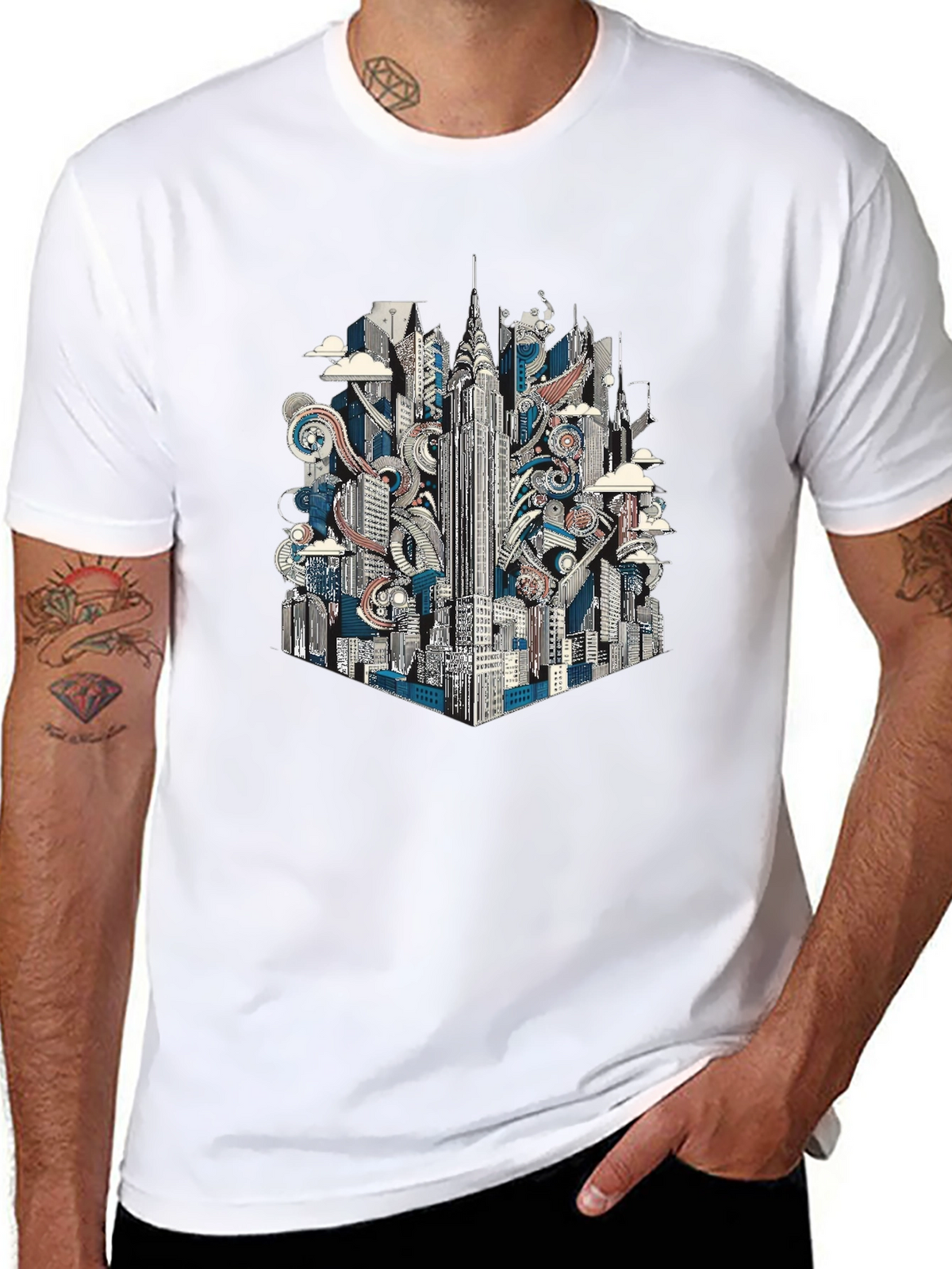New York Cityscape Graphic Tee