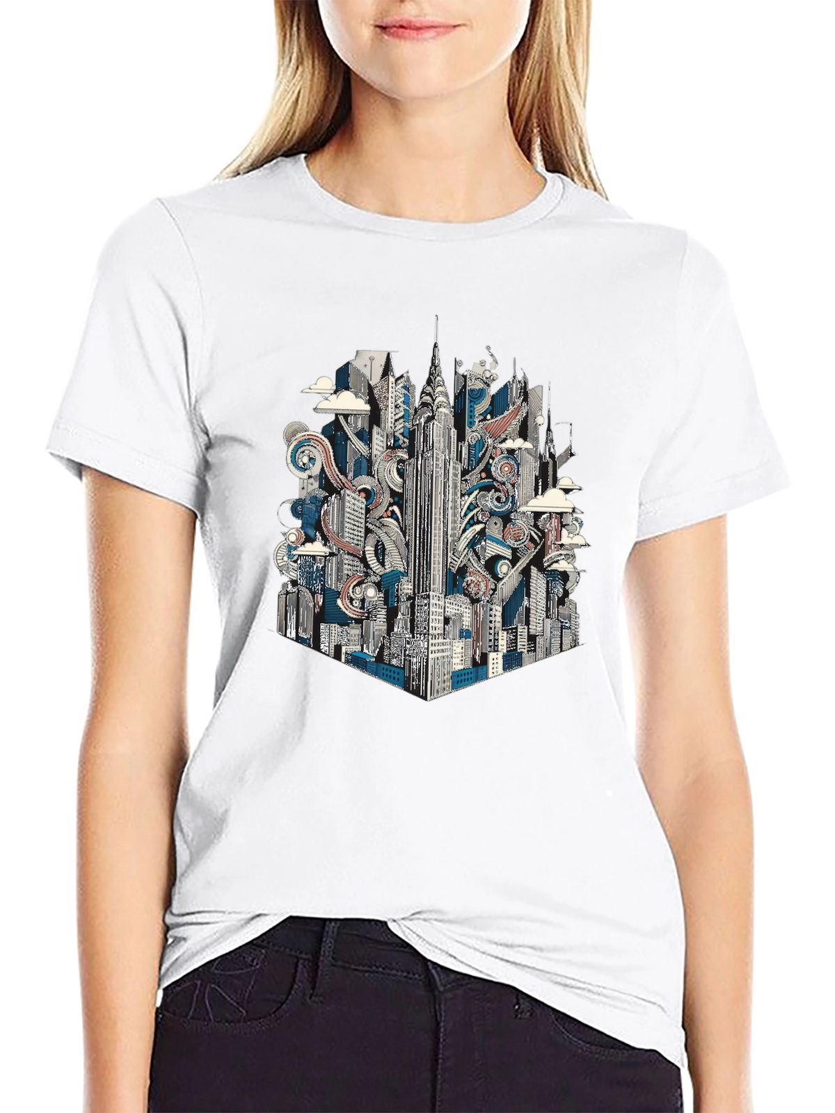 New York Cityscape Graphic Tee