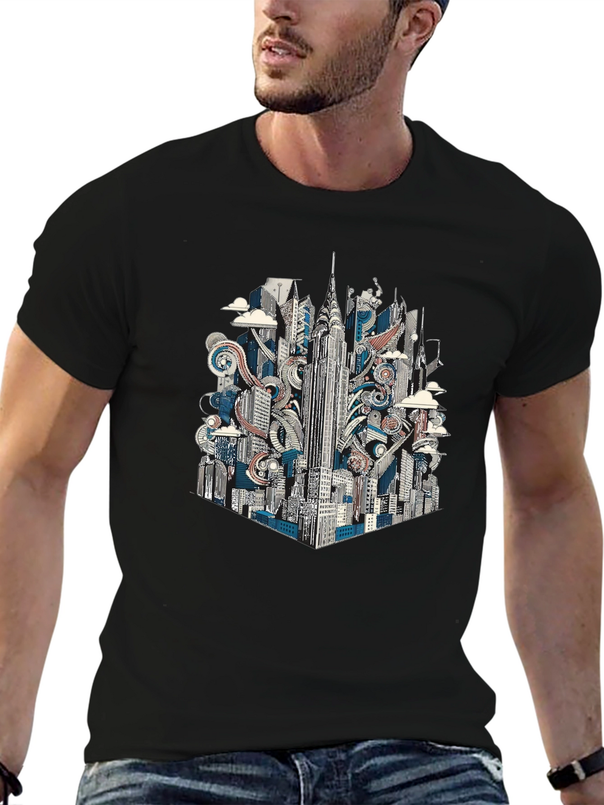 New York Cityscape Graphic Tee