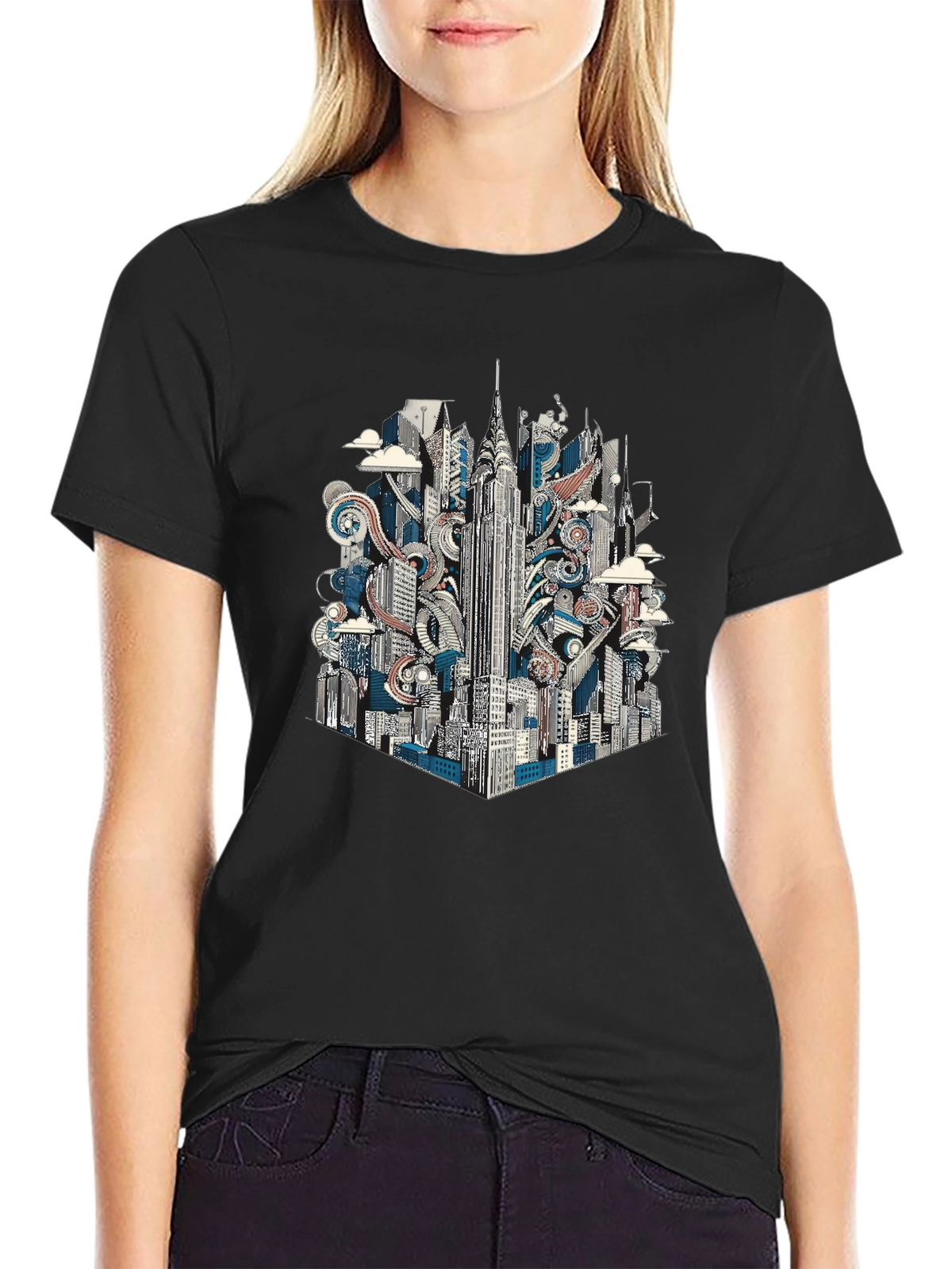 New York Cityscape Graphic Tee