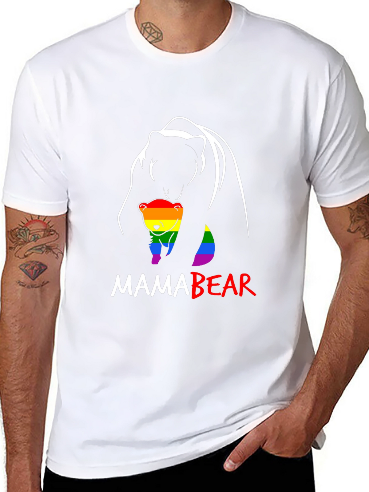 Mama Bear LGBT Pride T-Shirt