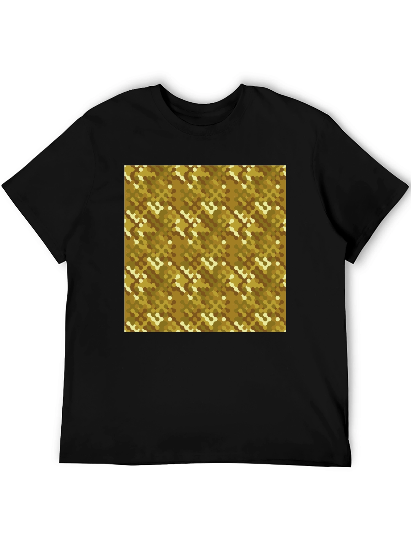 Geometric Pattern T-Shirt - Modern Black Tee