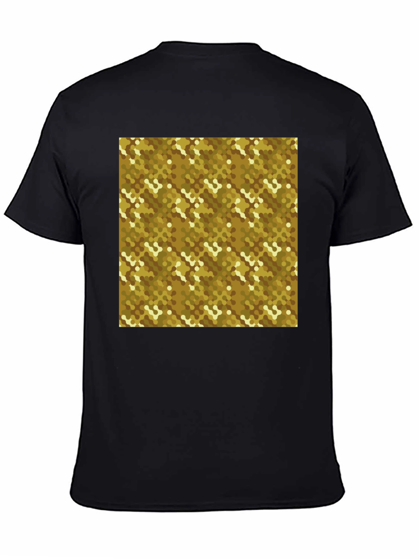 Geometric Pattern T-Shirt - Modern Black Tee