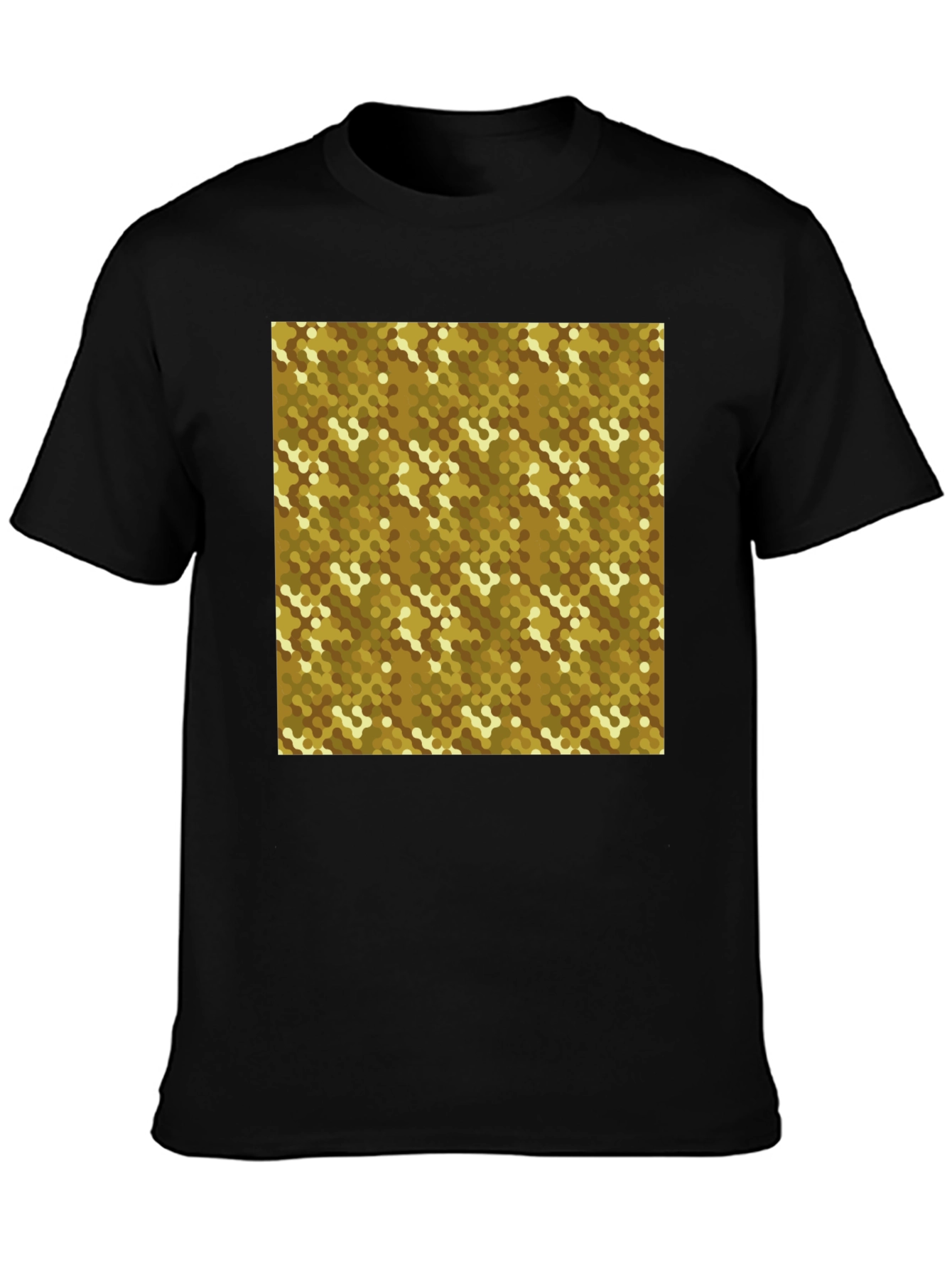 Geometric Pattern T-Shirt - Modern Black Tee