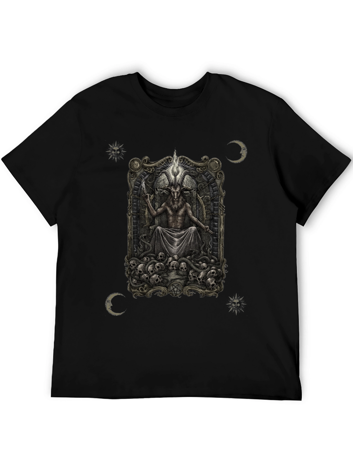 Occult Baphomet Graphic T-Shirt - Dark Satanic Tee