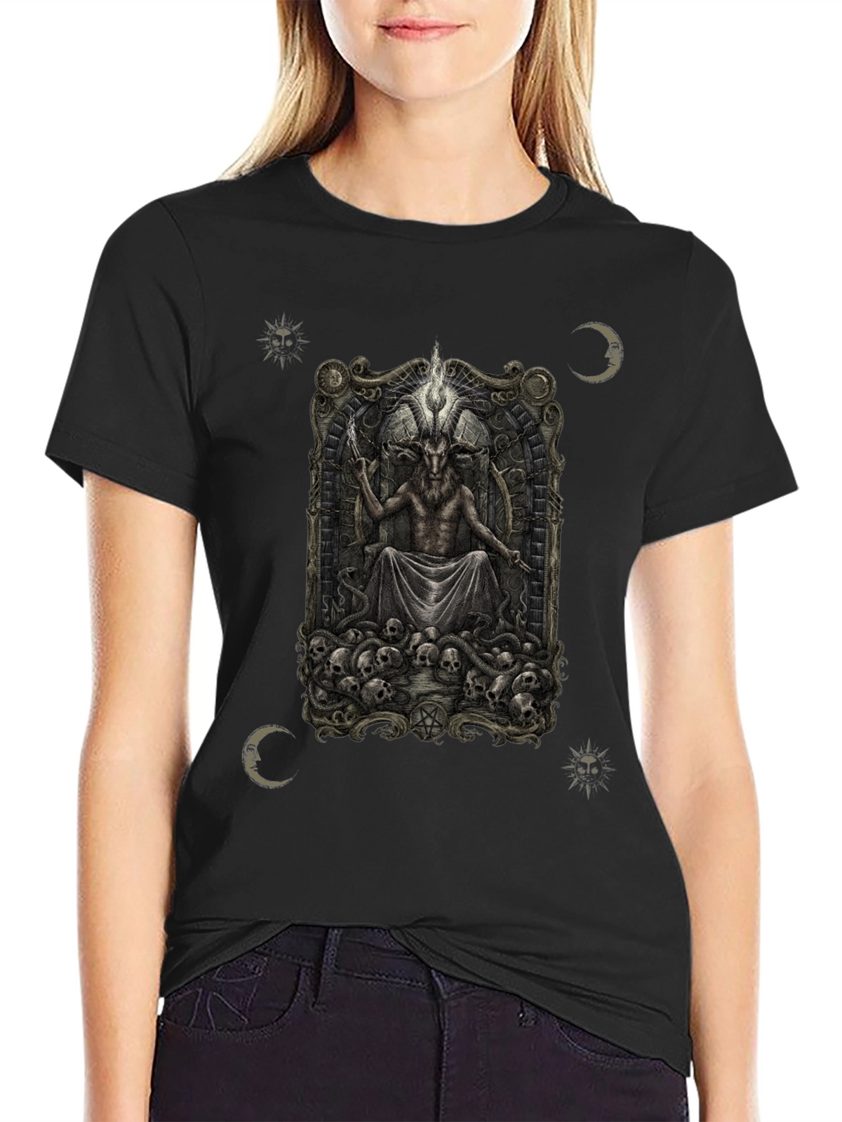 Occult Baphomet Graphic T-Shirt - Dark Satanic Tee