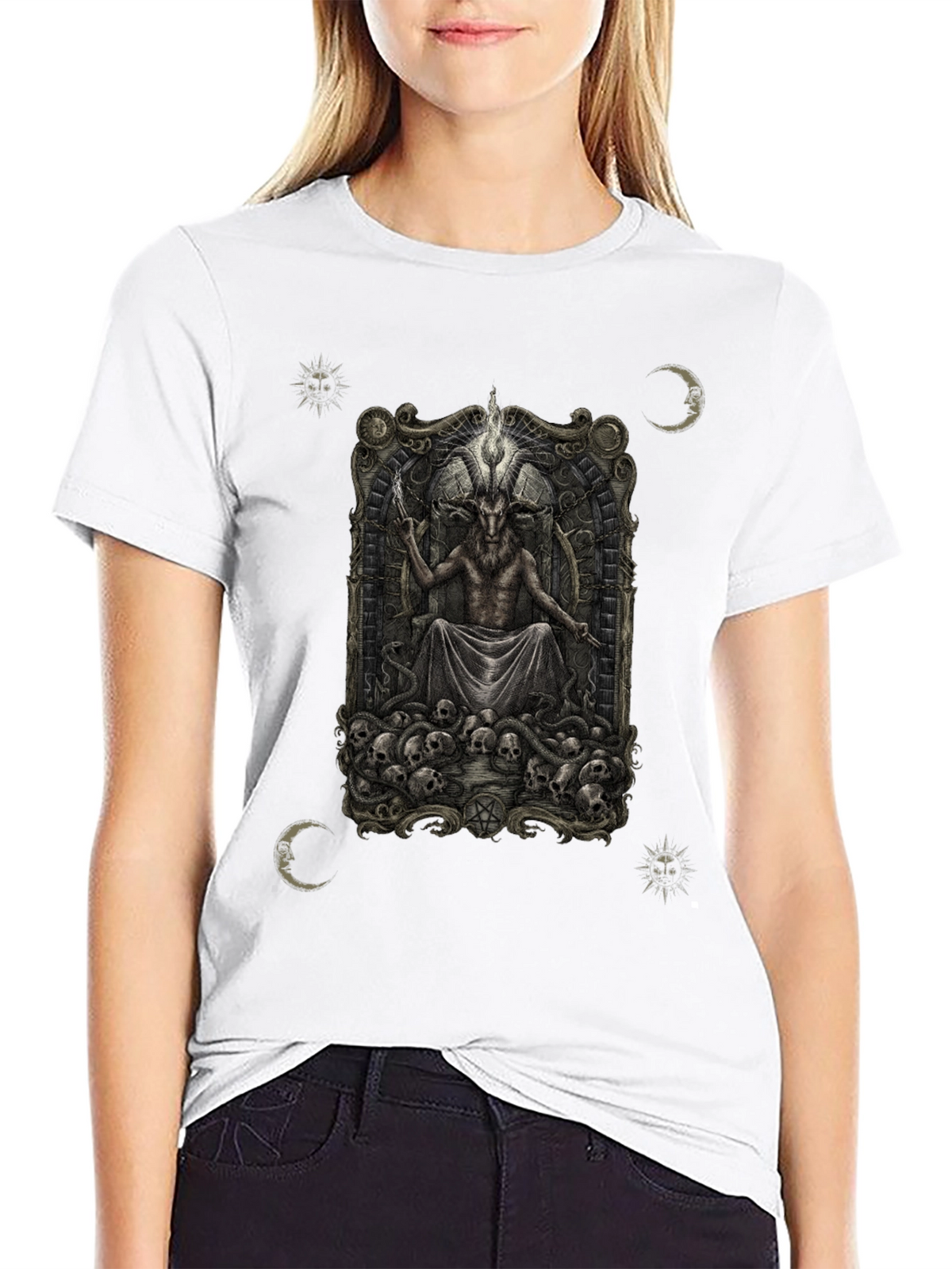 Occult Baphomet Graphic T-Shirt - Dark Satanic Tee