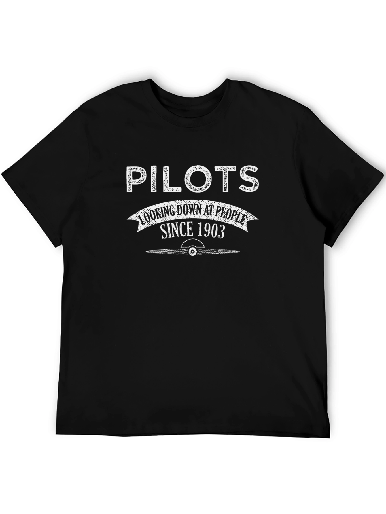 Pilots Looking Down T-Shirt - Funny Pilot Gift