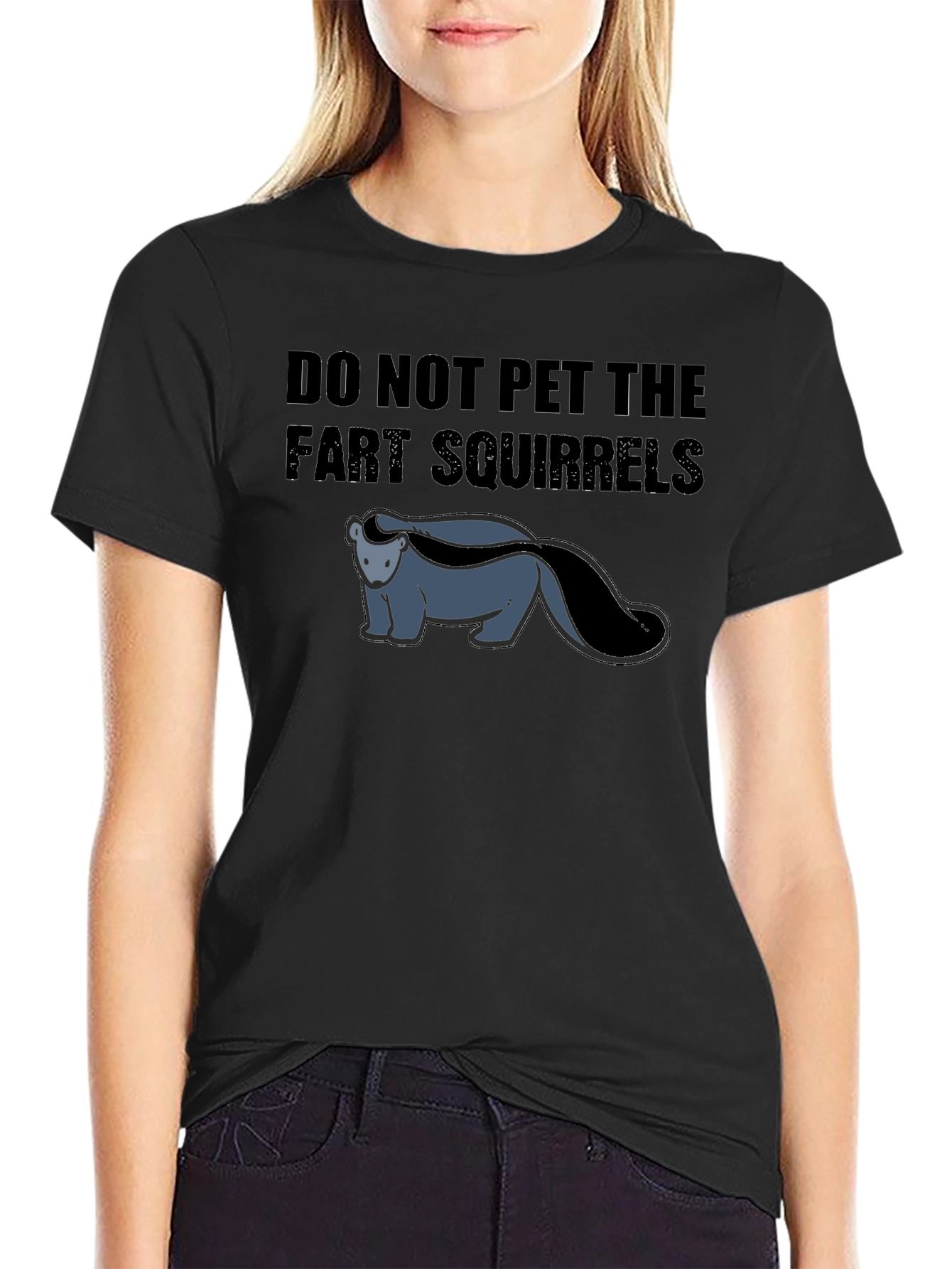 Do Not Pet The Fart Squirrels Funny Graphic T-Shirt