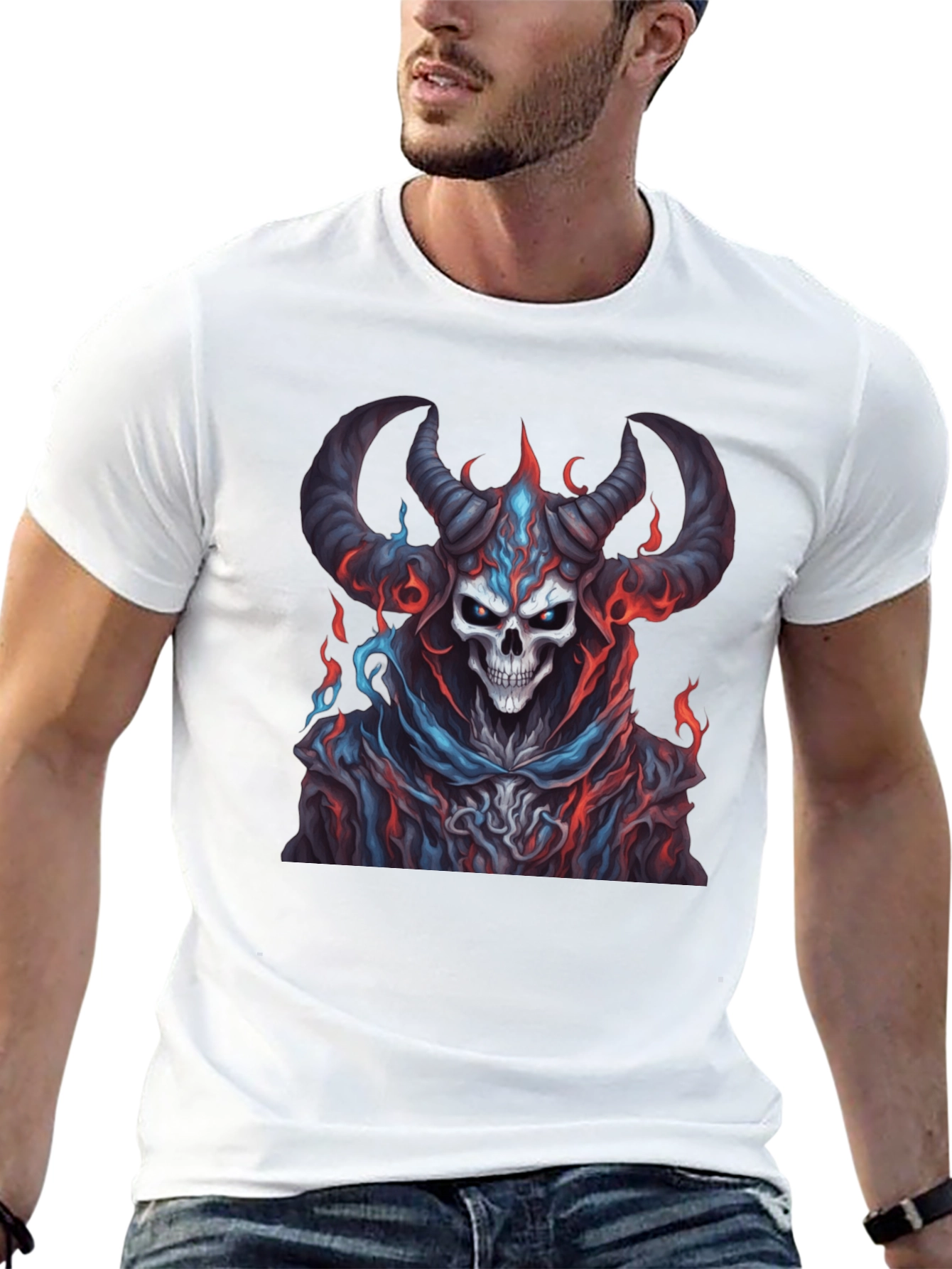Skull Devil Graphic Black T-Shirt