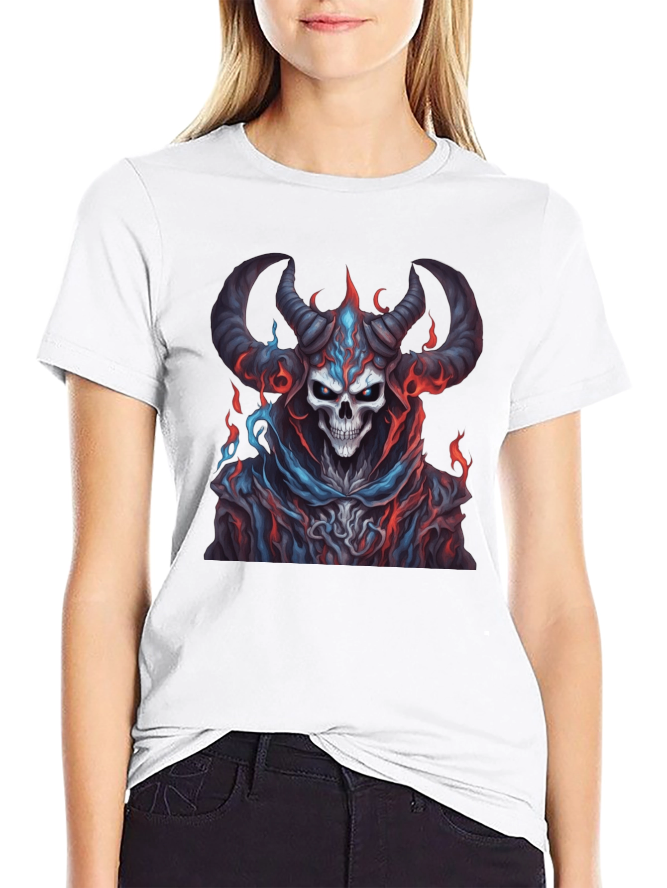 Skull Devil Graphic Black T-Shirt