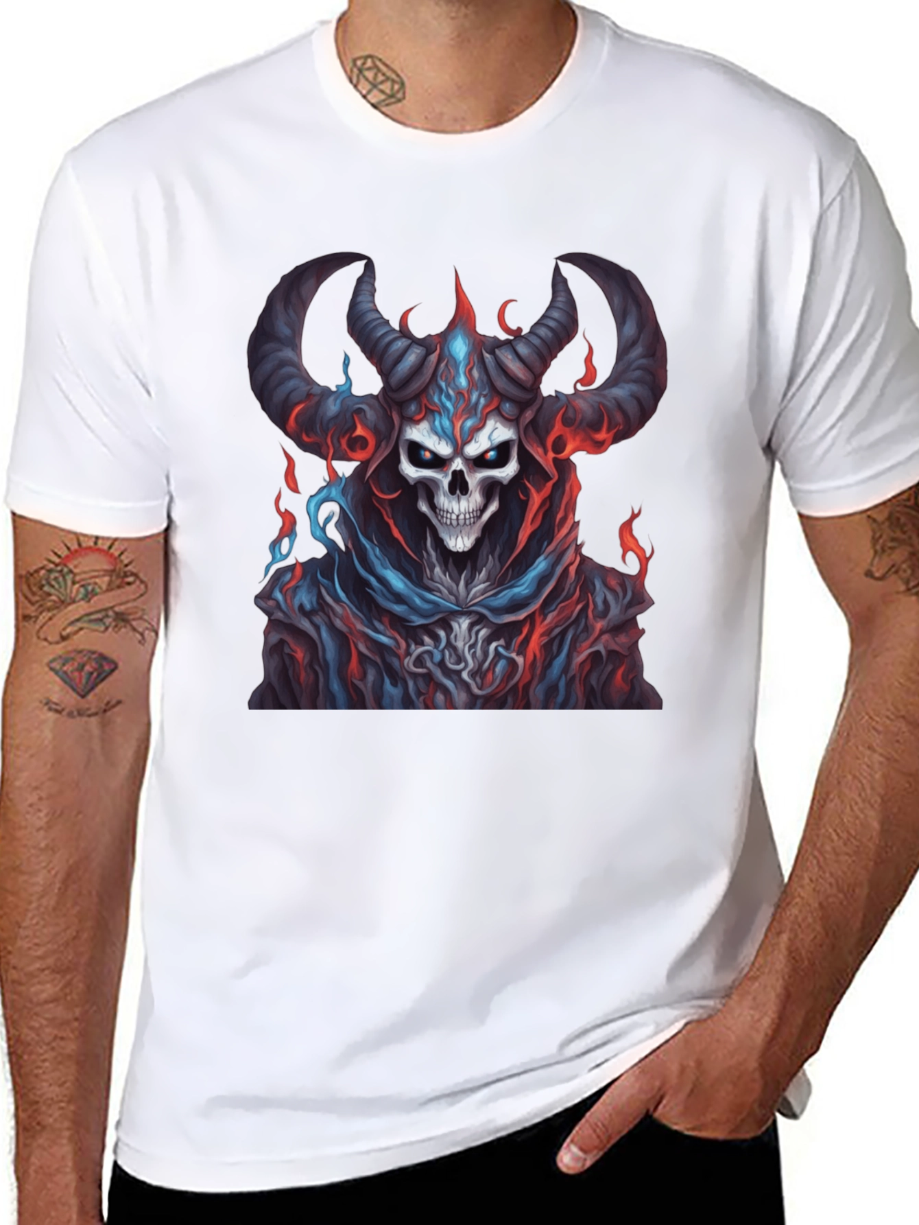 Skull Devil Graphic Black T-Shirt
