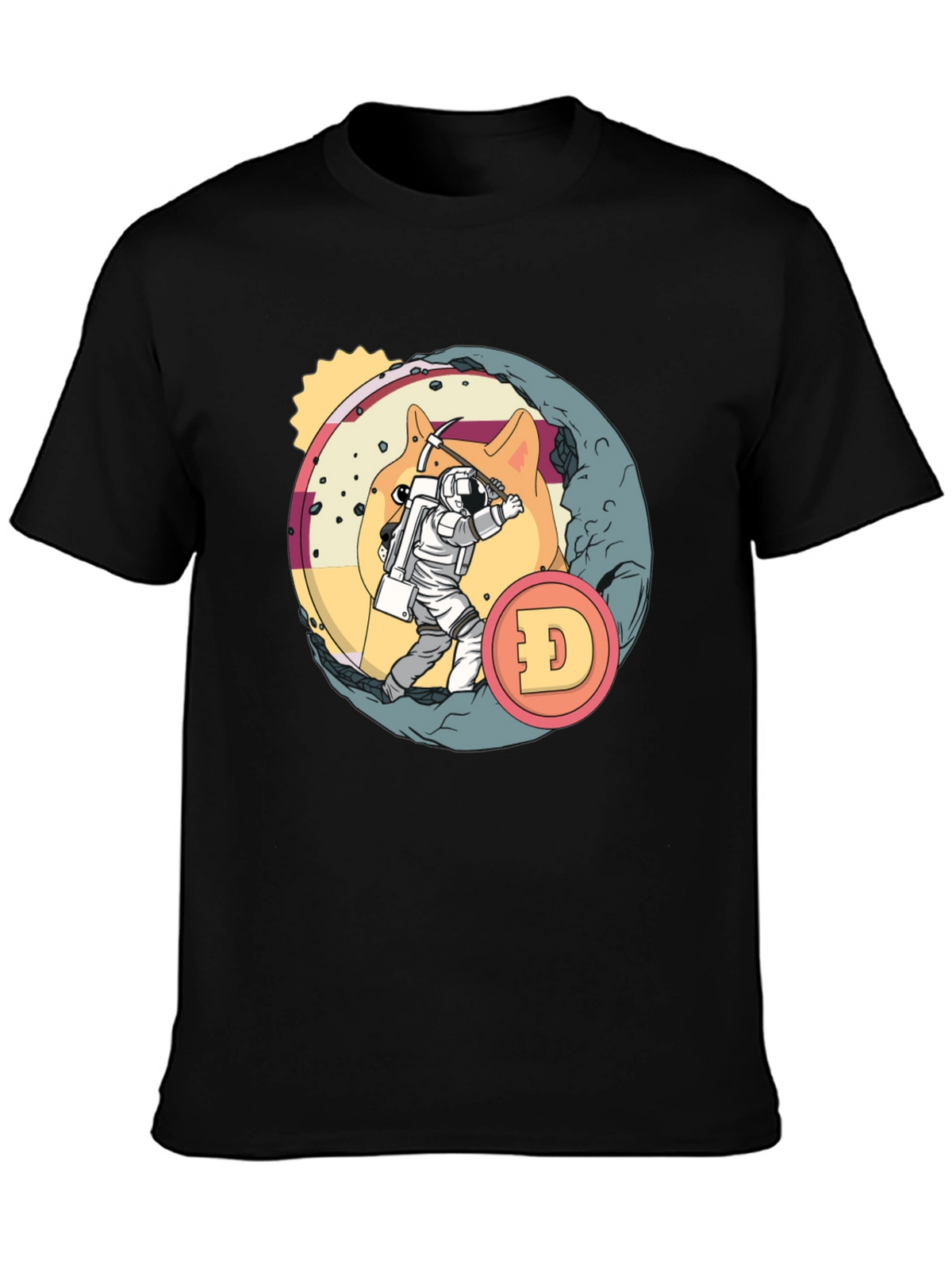 Dogecoin Mining T-Shirt - Crypto Astronaut