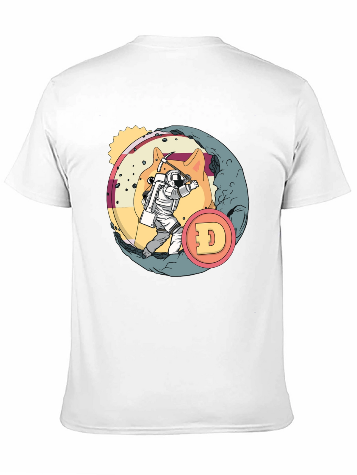Dogecoin Mining T-Shirt - Crypto Astronaut