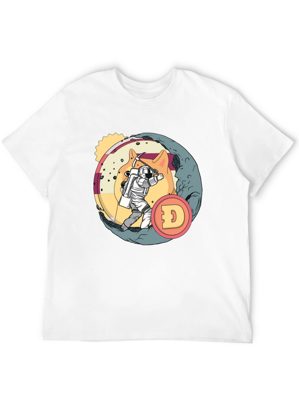 Dogecoin Mining T-Shirt - Crypto Astronaut