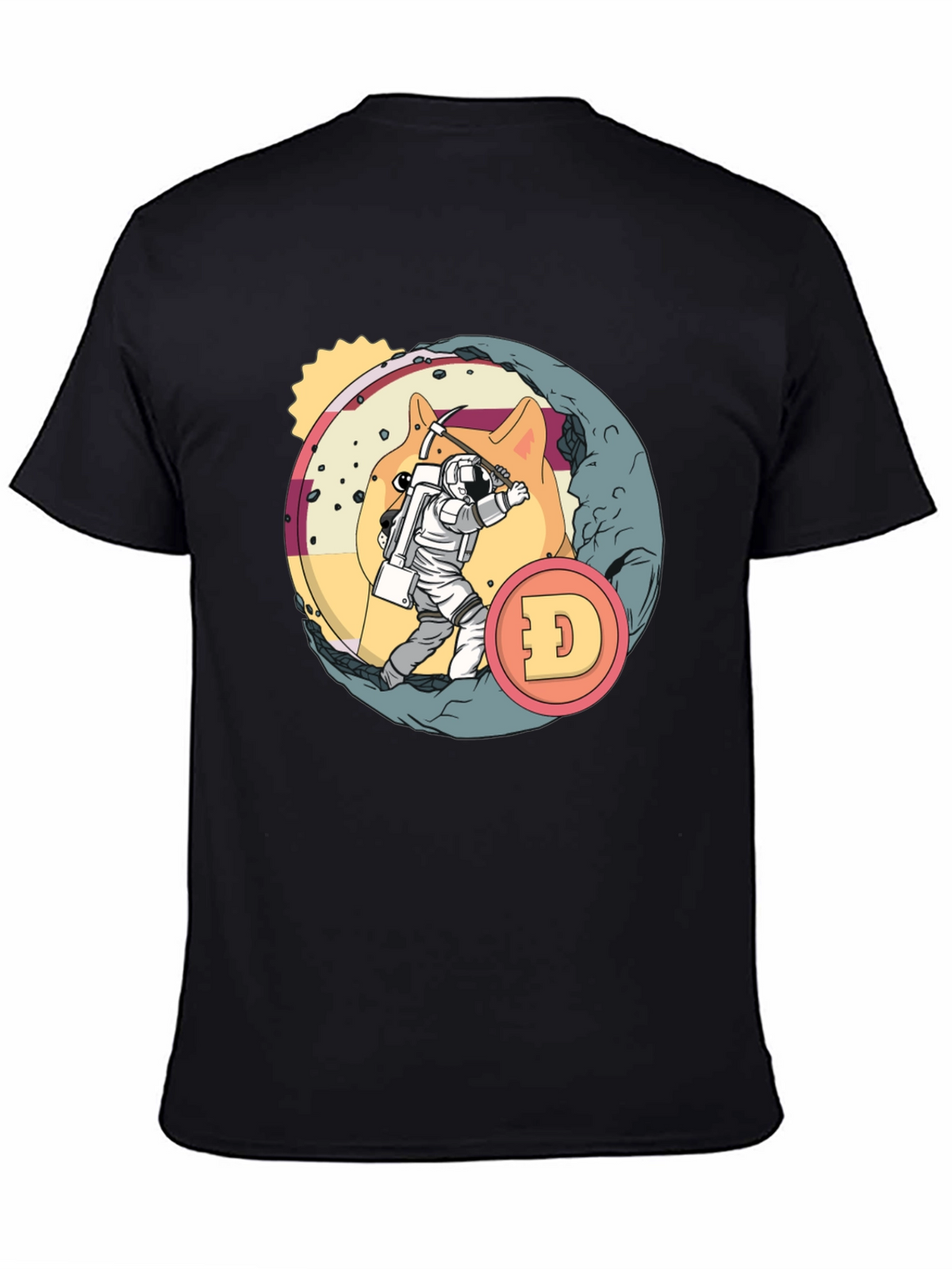 Dogecoin Mining T-Shirt - Crypto Astronaut