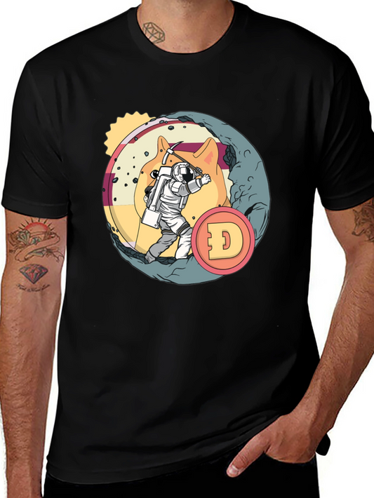 Dogecoin Mining T-Shirt - Crypto Astronaut