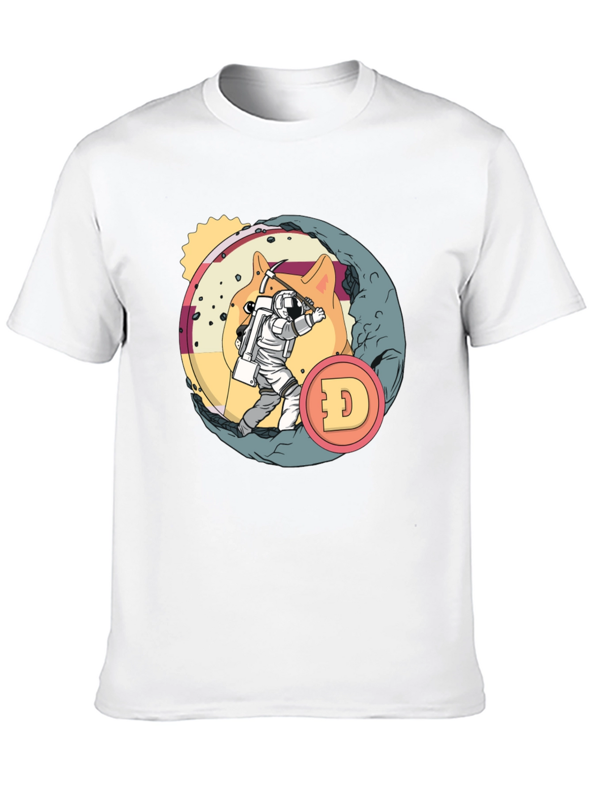 Dogecoin Mining T-Shirt - Crypto Astronaut
