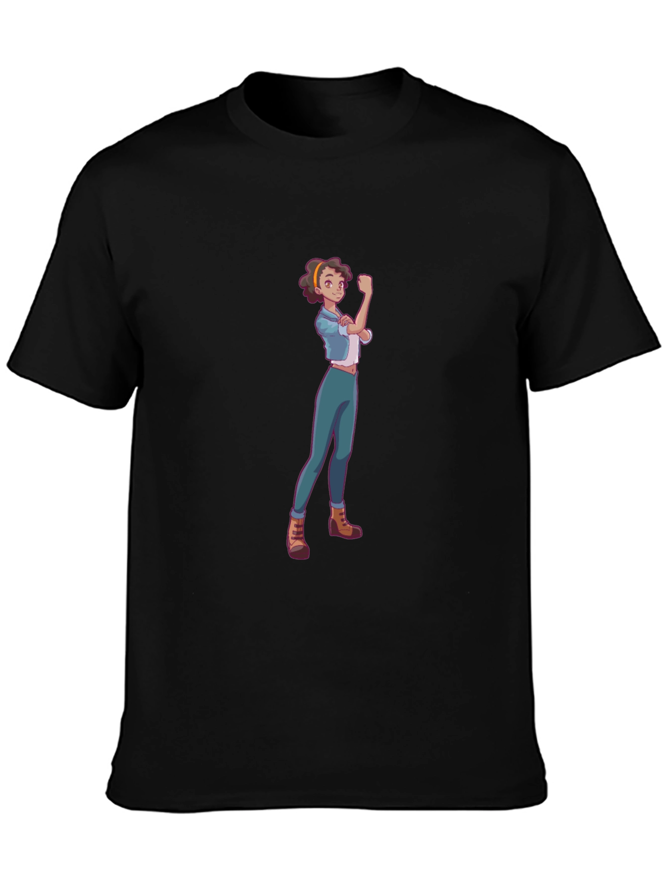 Rosie Riveter Cartoon Graphic T-Shirt