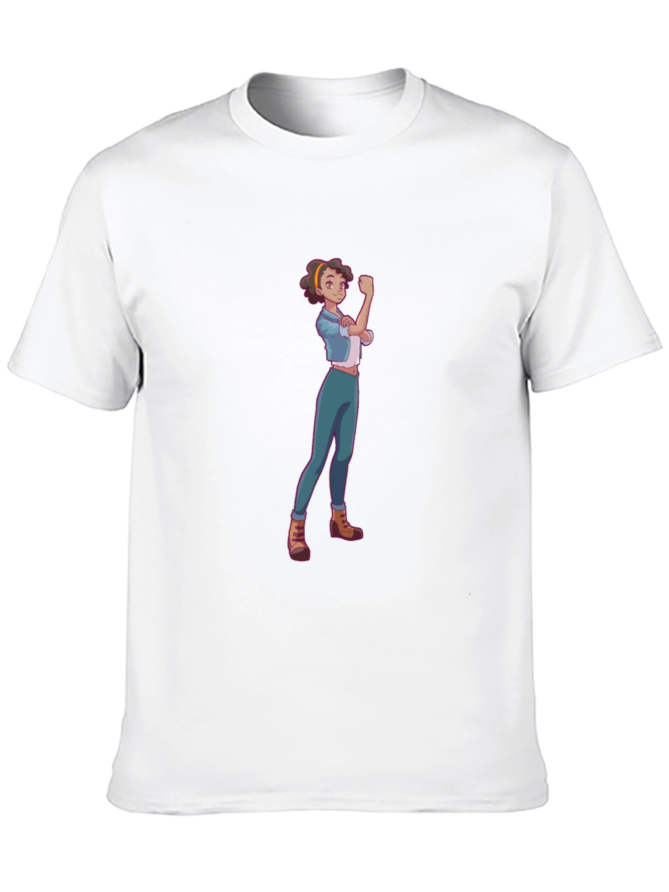 Rosie Riveter Cartoon Graphic T-Shirt