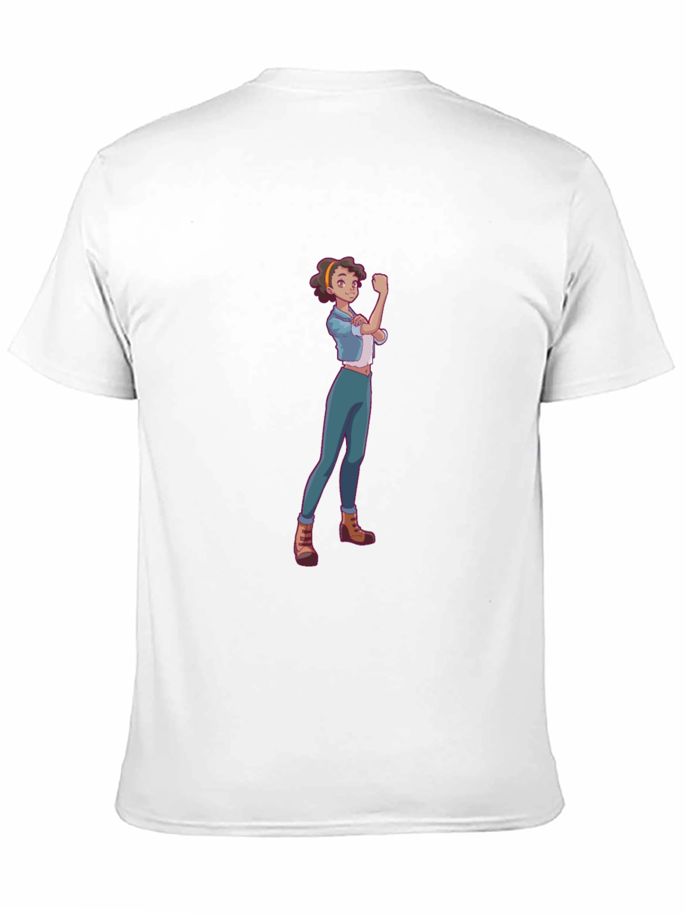 Rosie Riveter Cartoon Graphic T-Shirt
