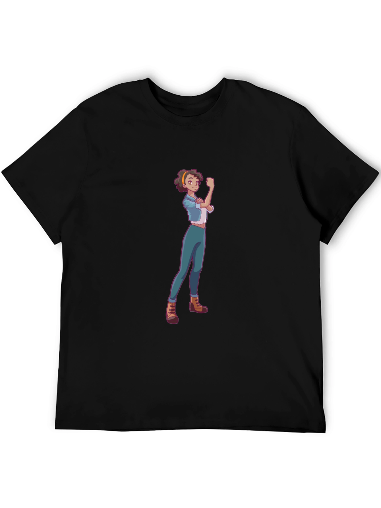 Rosie Riveter Cartoon Graphic T-Shirt