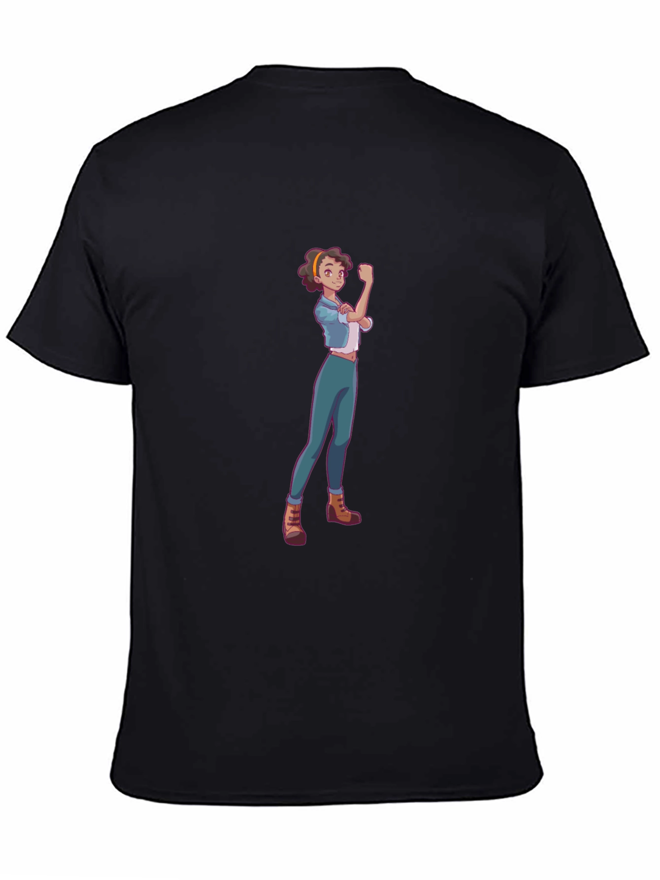 Rosie Riveter Cartoon Graphic T-Shirt