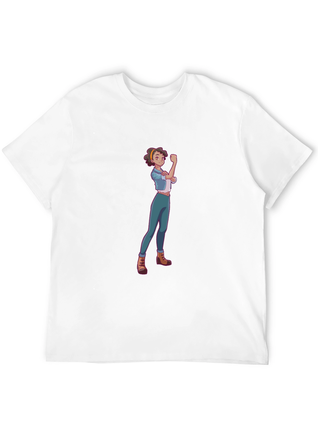 Rosie Riveter Cartoon Graphic T-Shirt