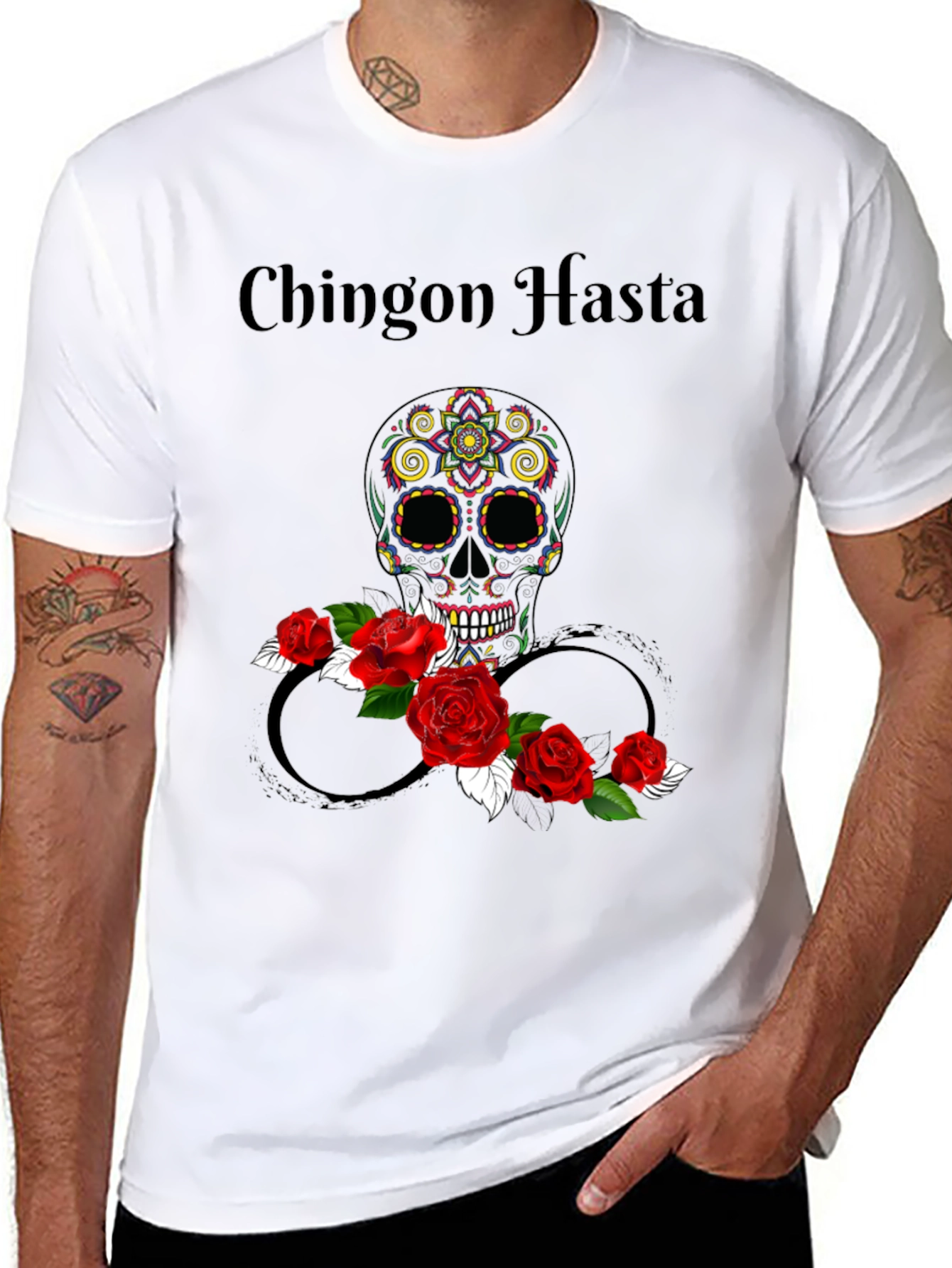 Chingon Hasta Sugar Skull T-Shirt