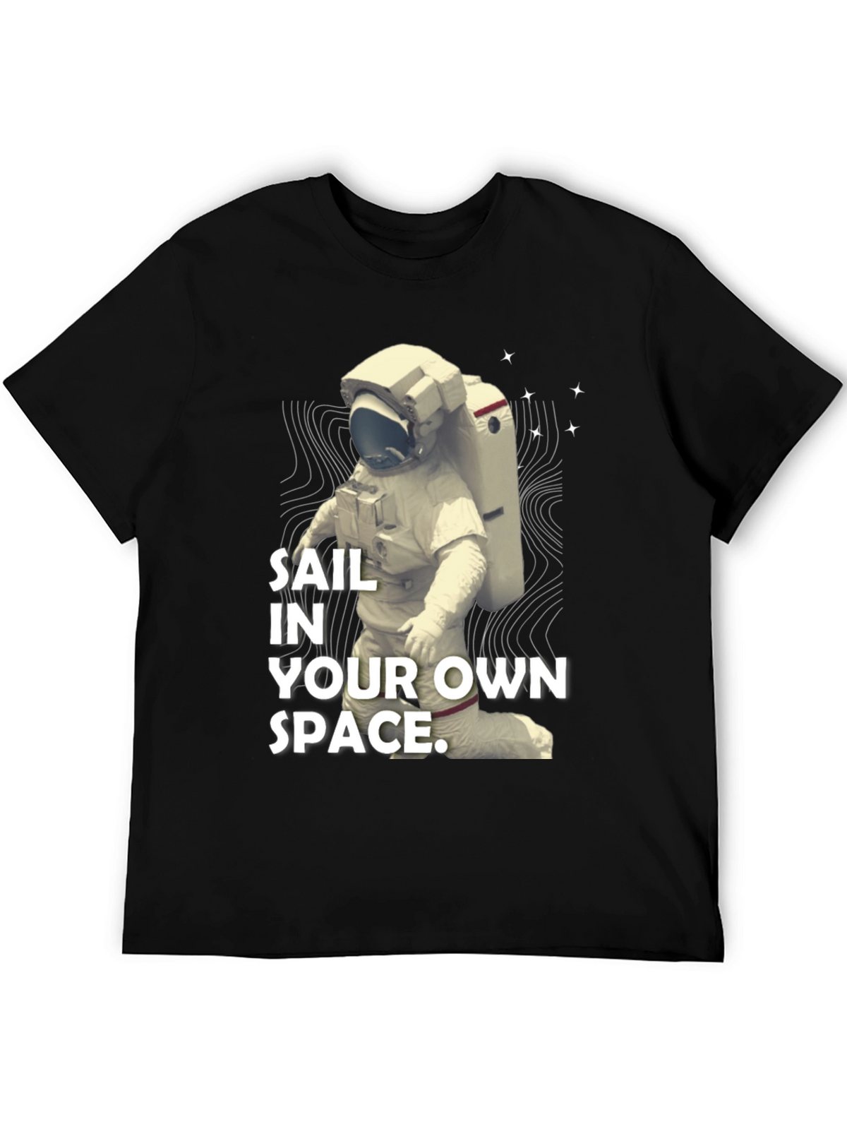 Sail In Your Own Space T-Shirt - Black
