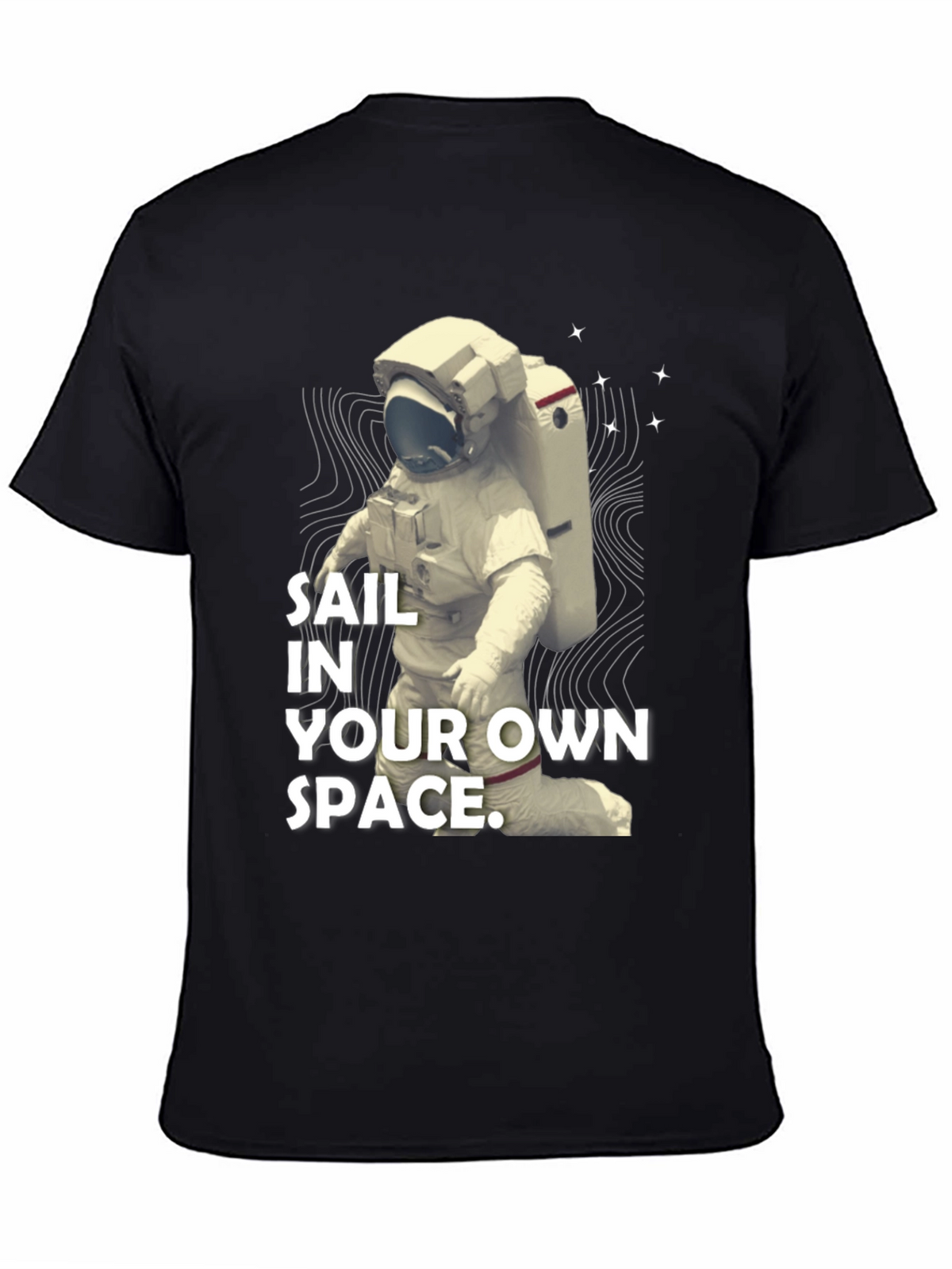 Sail In Your Own Space T-Shirt - Black
