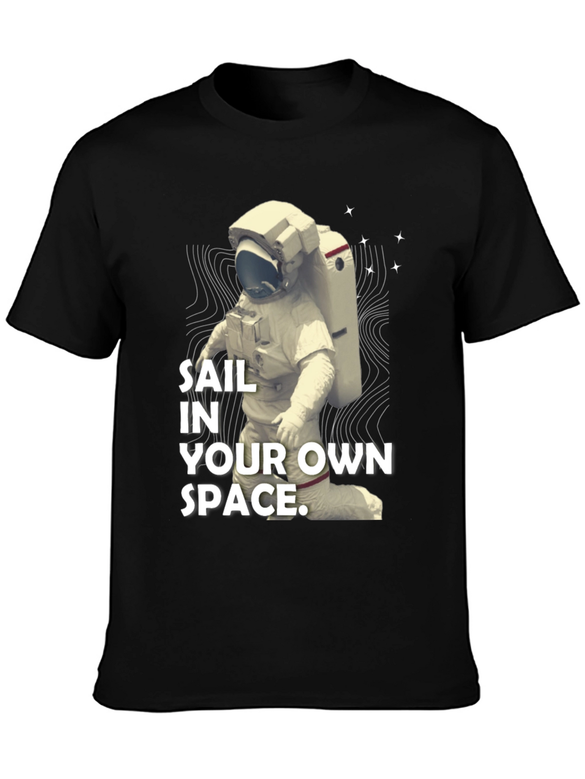 Sail In Your Own Space T-Shirt - Black