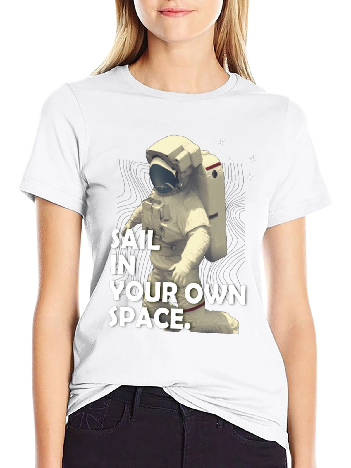 Sail In Your Own Space T-Shirt - Black