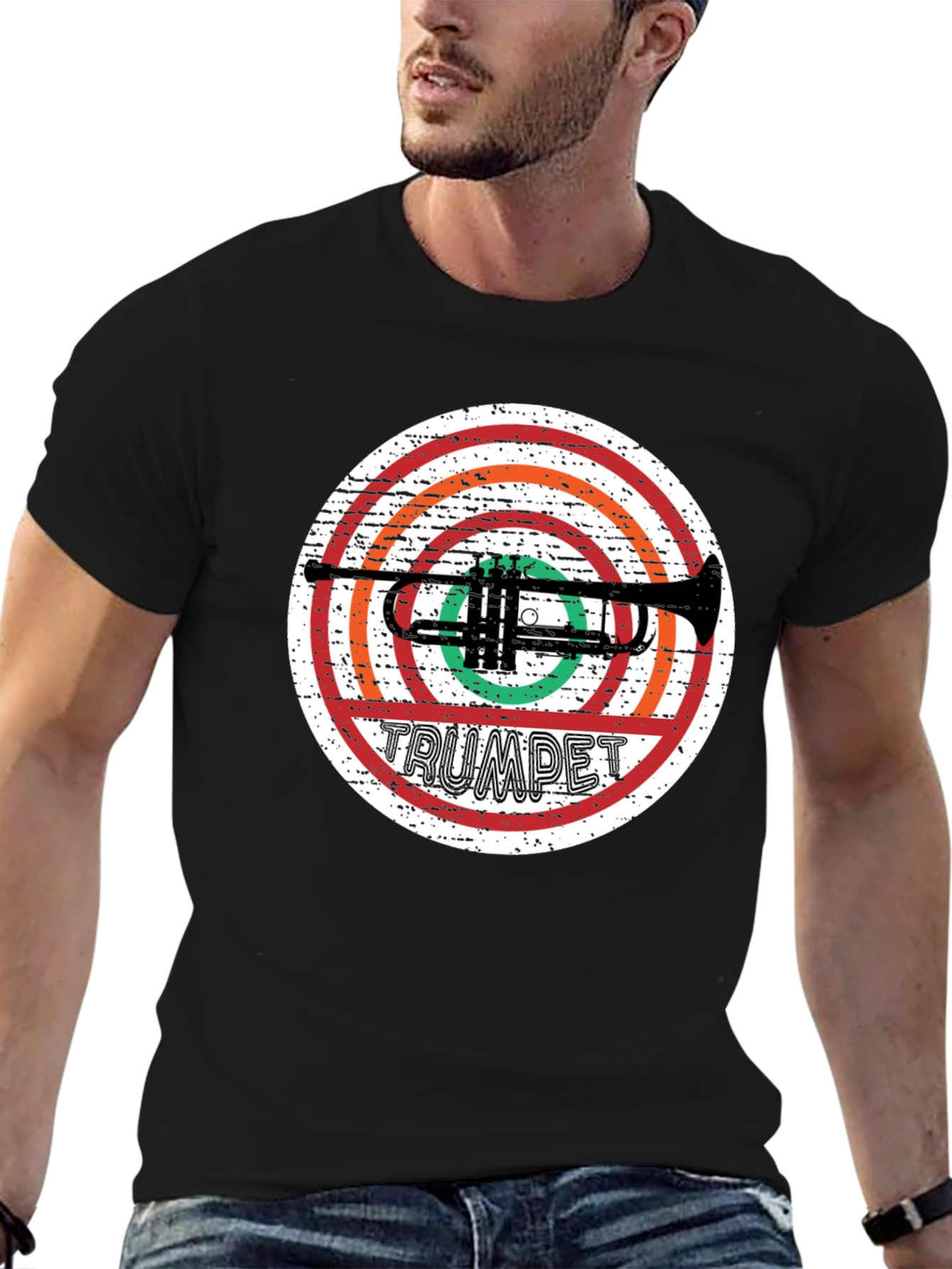 Trumpet Graphic T-Shirt - Music Lover Tee