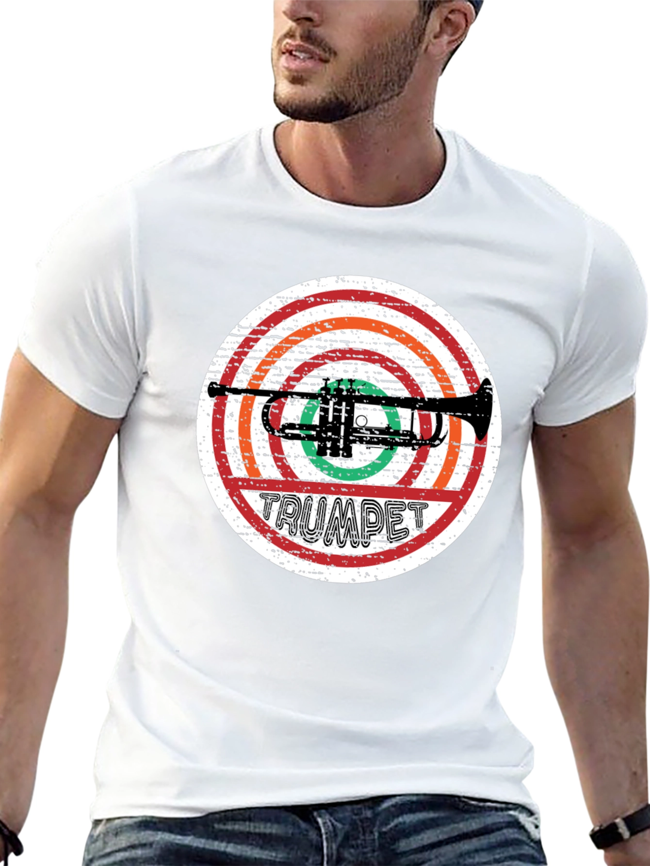 Trumpet Graphic T-Shirt - Music Lover Tee