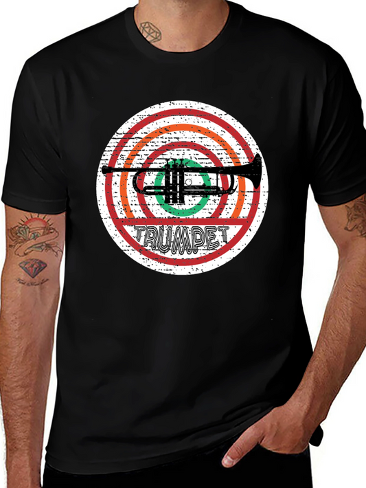 Trumpet Graphic T-Shirt - Music Lover Tee