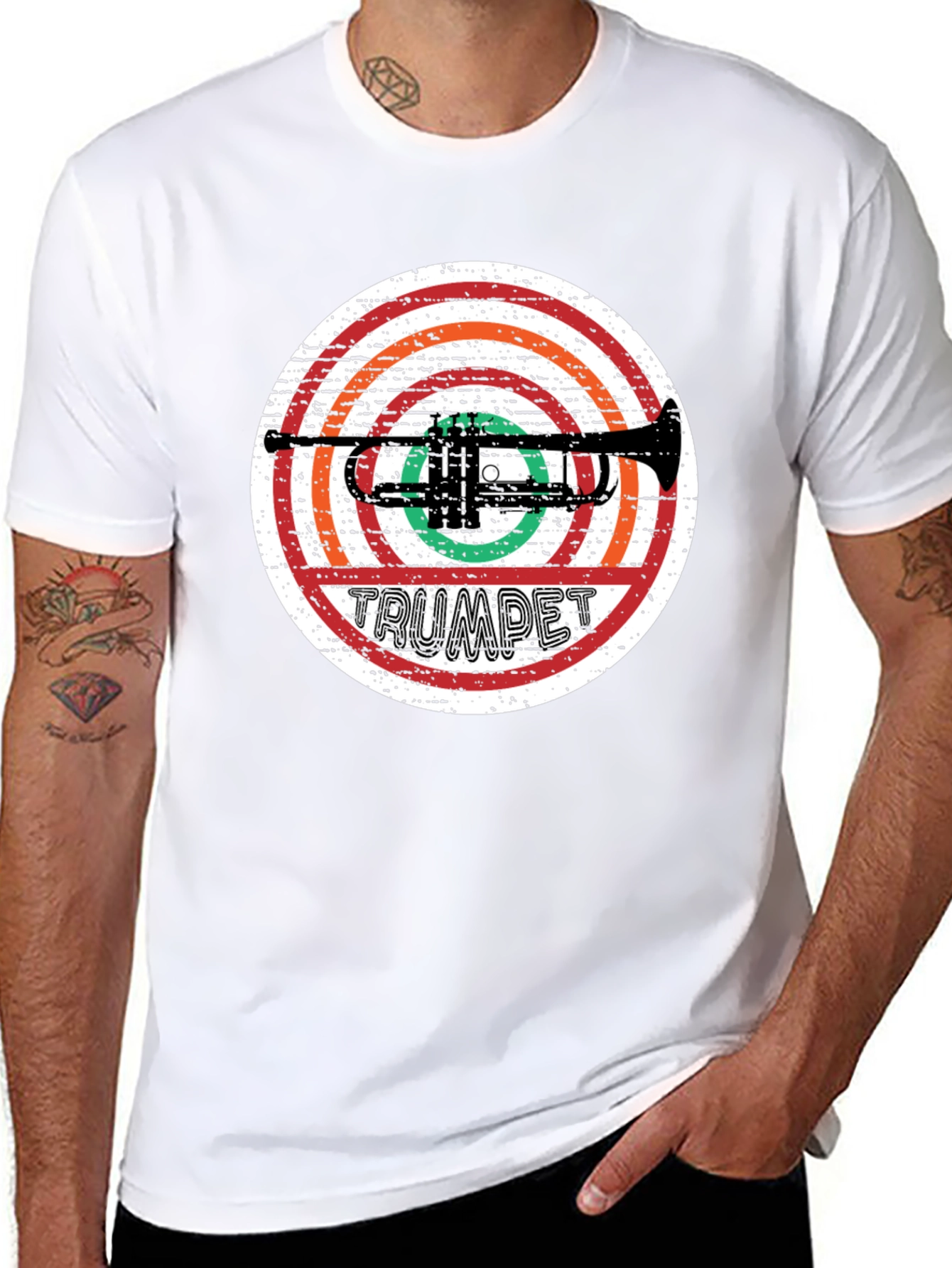 Trumpet Graphic T-Shirt - Music Lover Tee