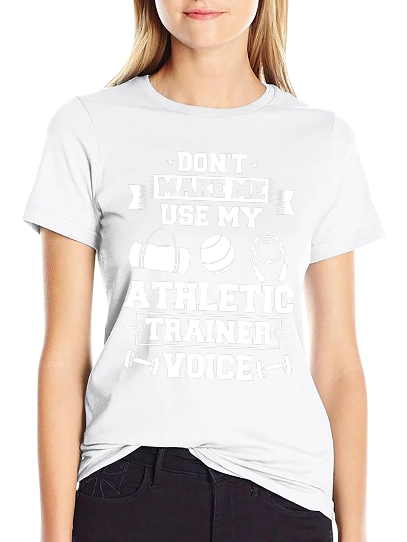 Athletic Trainer Voice T-Shirt - Funny Workout Tee